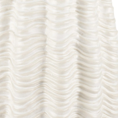 Cylinder Ceramic Sculptural Waves Table Vase