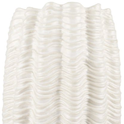 Cylinder Ceramic Sculptural Waves Table Vase