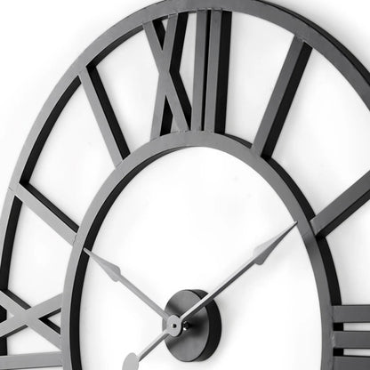 Iron Analog Round Wall Clock