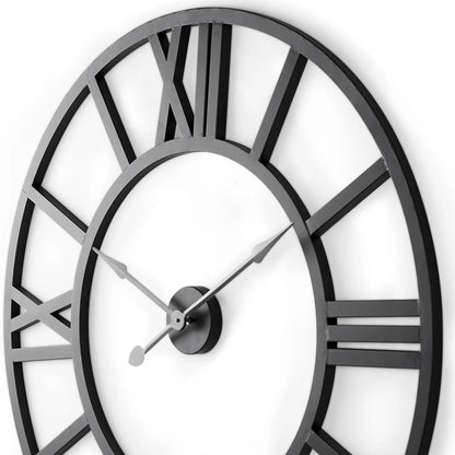Iron Analog Round Wall Clock