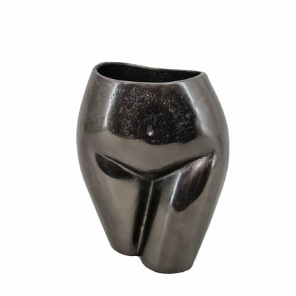 8" Antiqued Bronze Cast Aluminum Table Vase