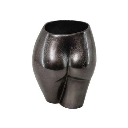 8" Antiqued Bronze Cast Aluminum Table Vase