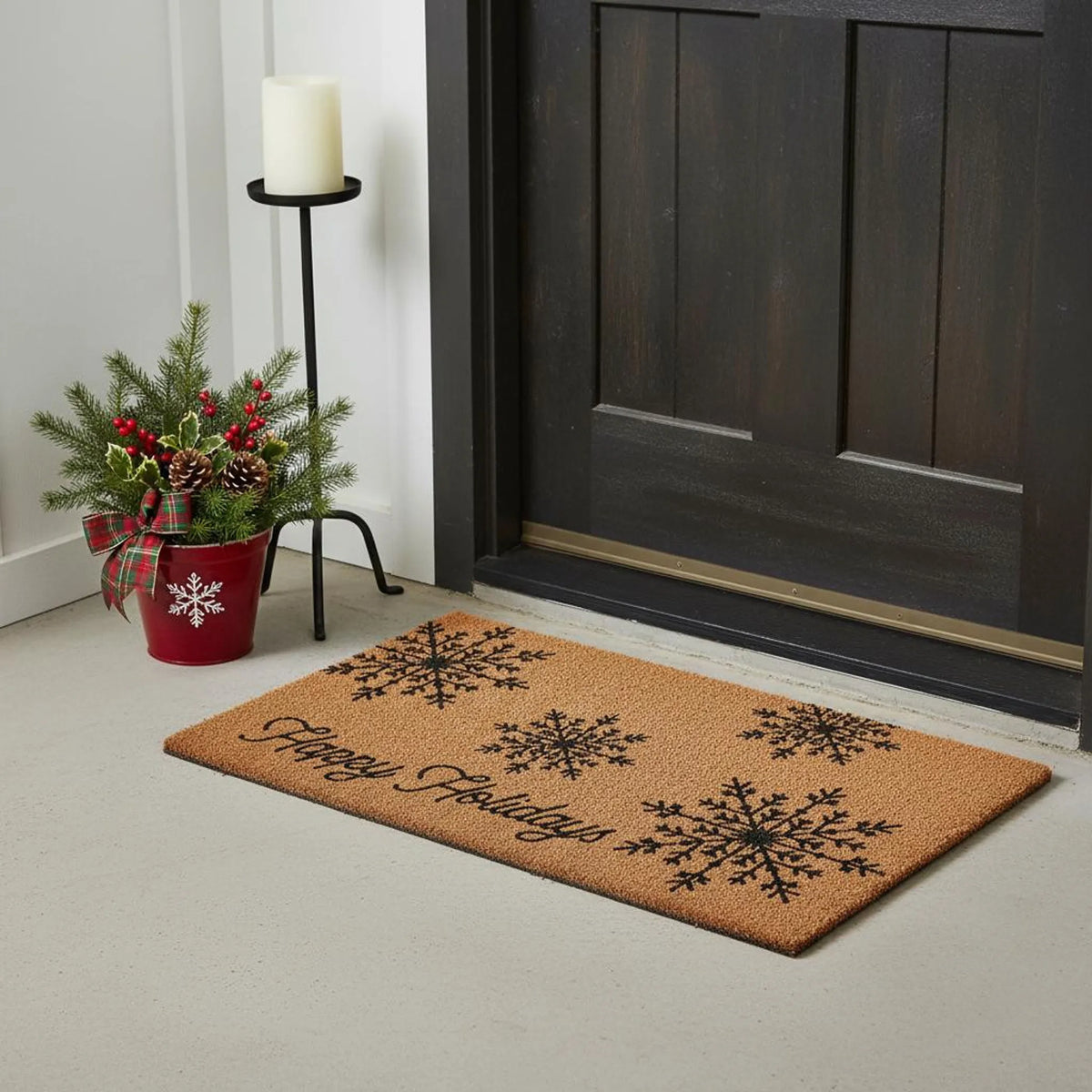 Christmas Merry Christmas Outdoor Coir Door Mat