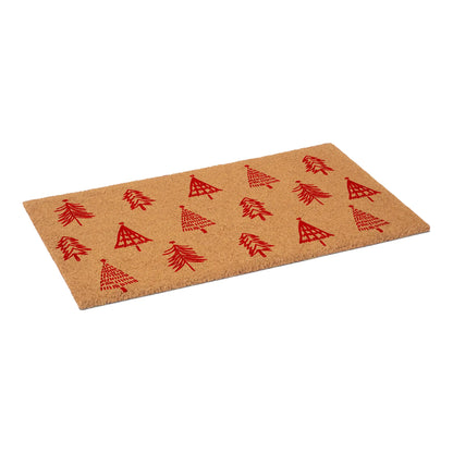 Christmas Trees Outdoor Coir Door Mat