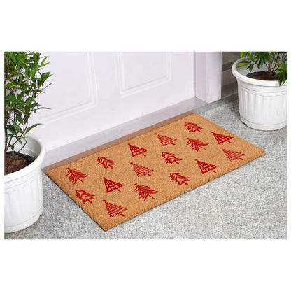 Christmas Trees Outdoor Coir Door Mat