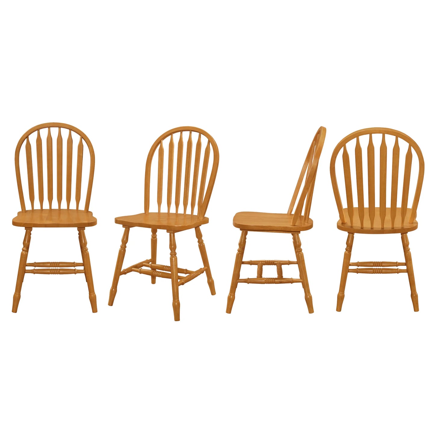Sunset Trading Oak Selections Windsor Arrowback Dining Chair - light oak finish