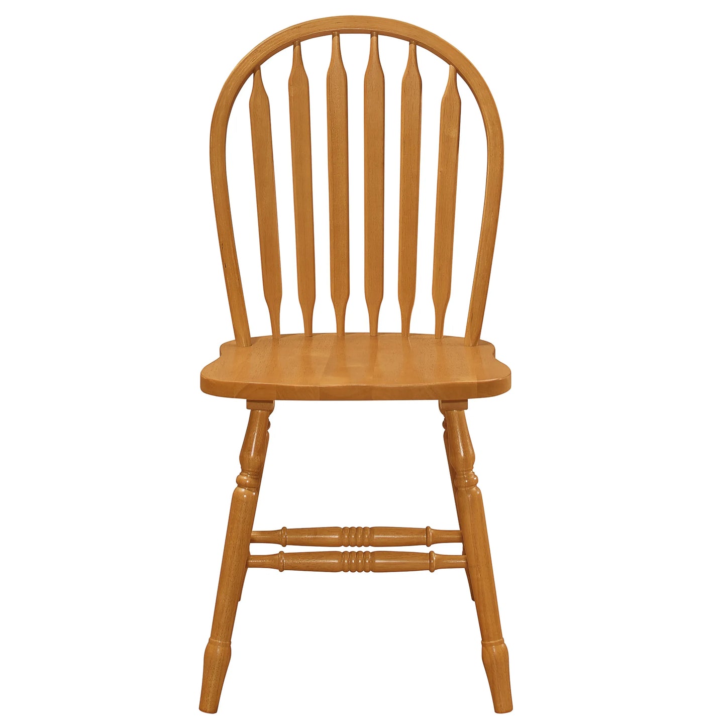 Sunset Trading Oak Selections Windsor Arrowback Dining Chair front view
