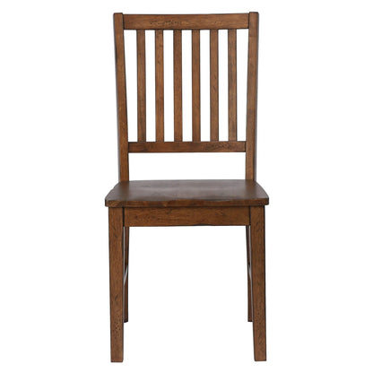 Sunset Trading Simply Brook Slat Back Dining Chair front view