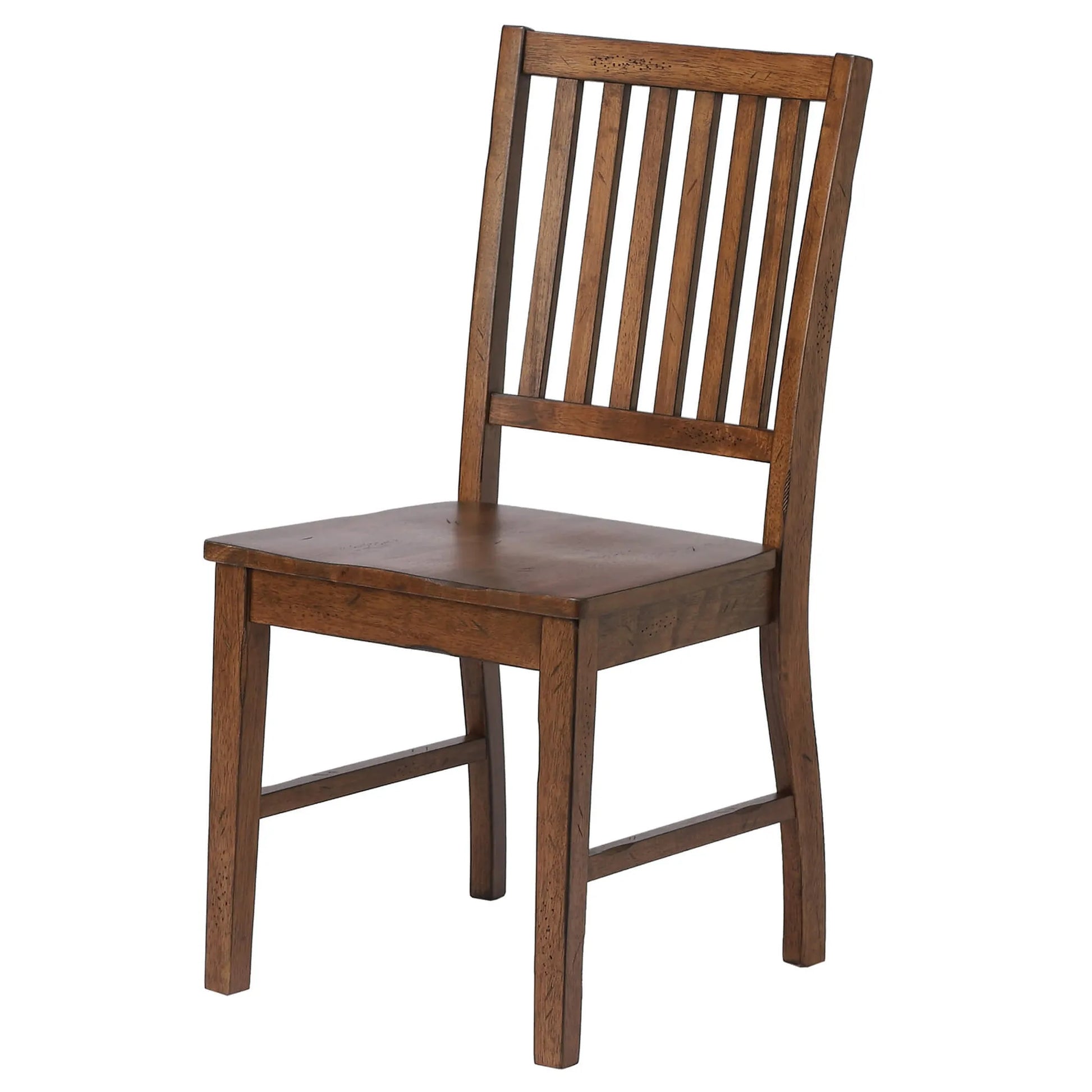 Sunset Trading Simply Brook Slat Back Dining Chair - Amish Brown Solid Wood