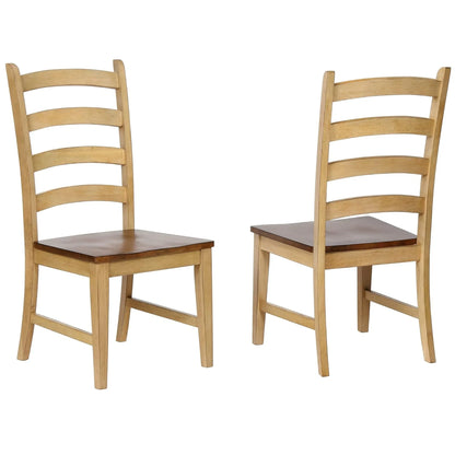 Ladder Back Dining Chair | Sunset Trading Brook Style | Set of 2