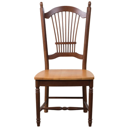 Allenridge Dining Chair | Nutmeg Brown and Light Oak | Set of 2