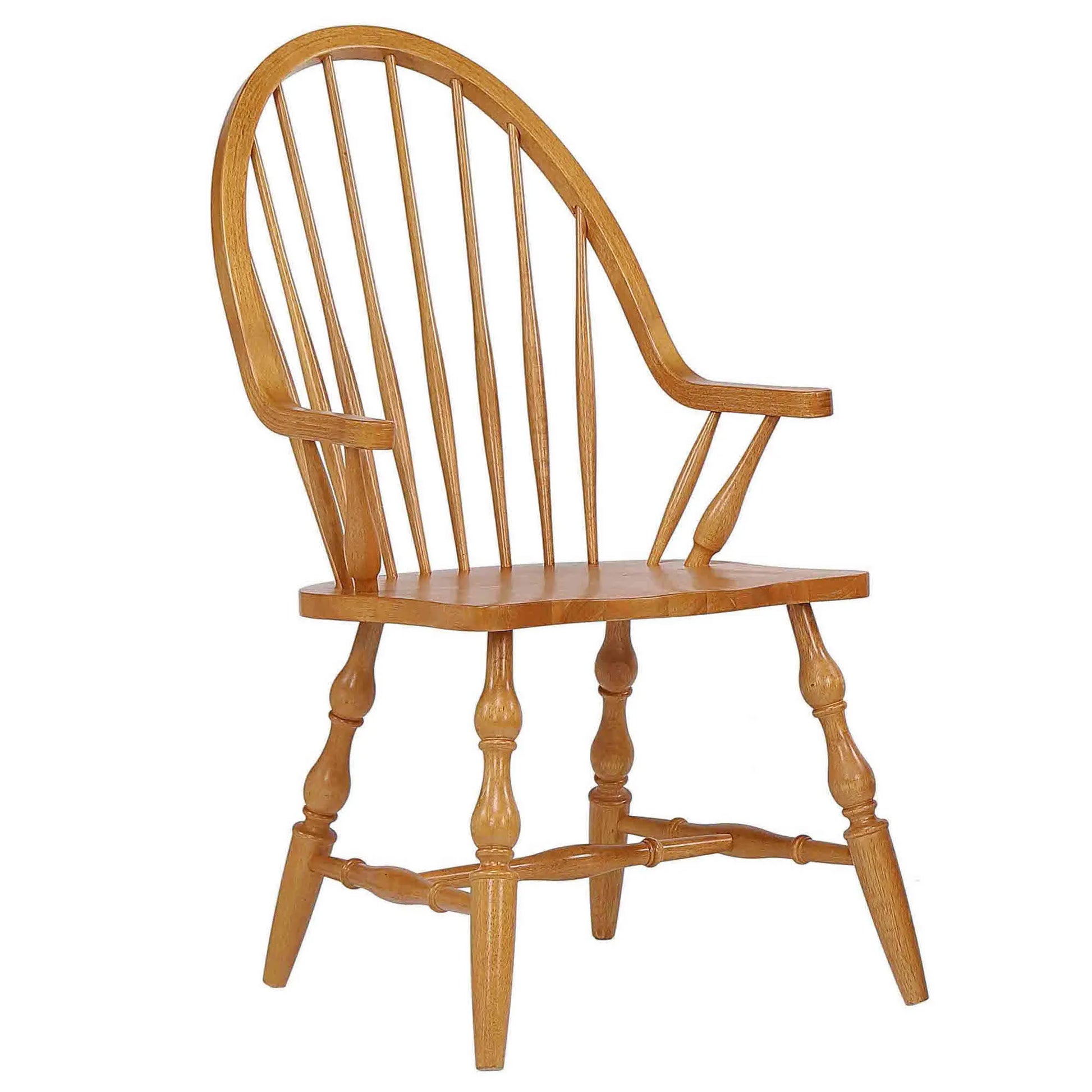 Sunset Trading Windsor Spindleback Dining Chair - light oak solid wood
