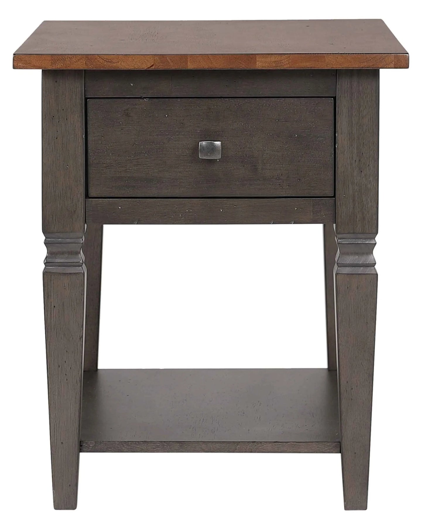 Dakota Living Room End Table with Drawer and Shelf Storage