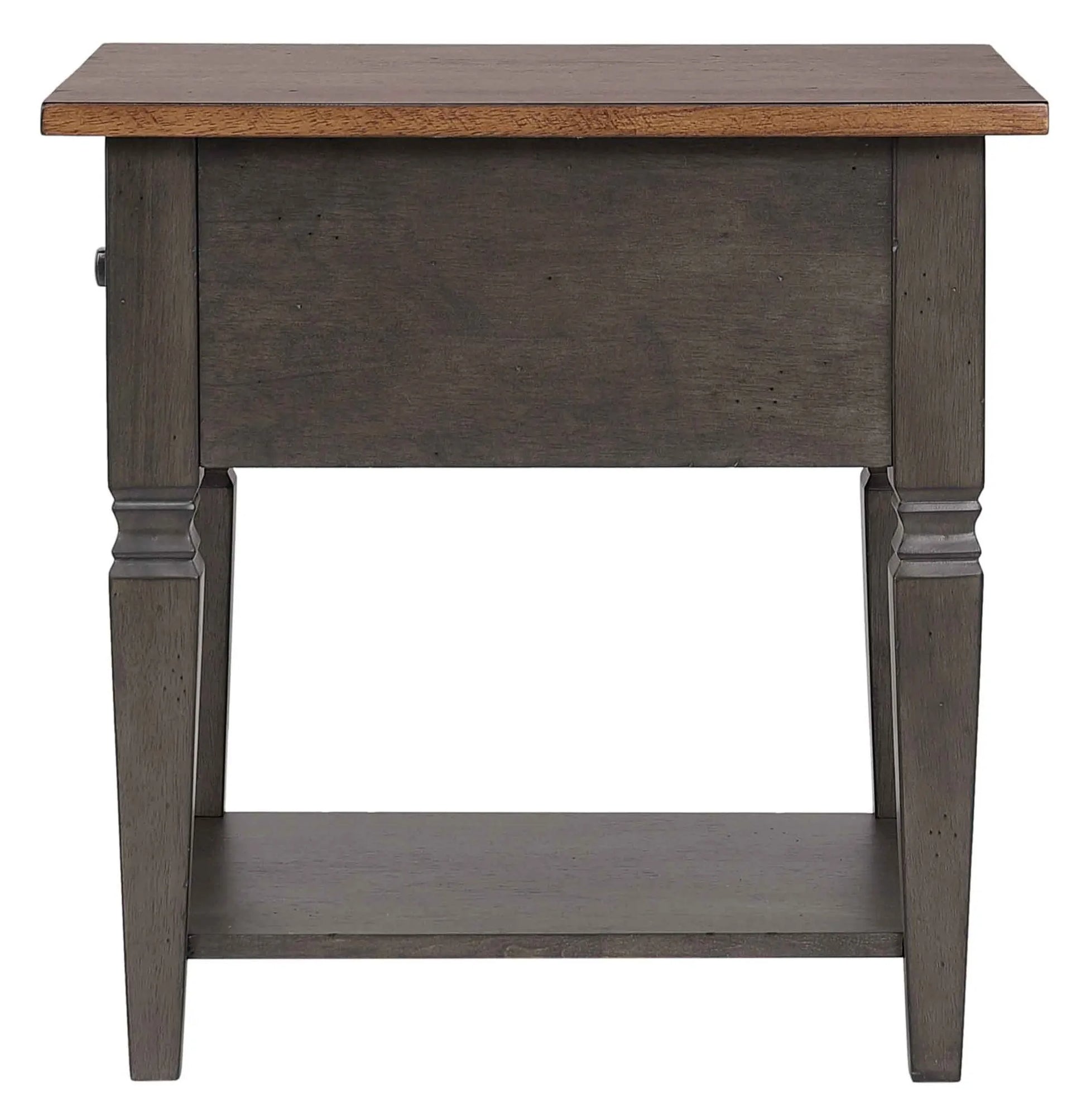 Dakota Living Room End Table with Drawer and Shelf Storage