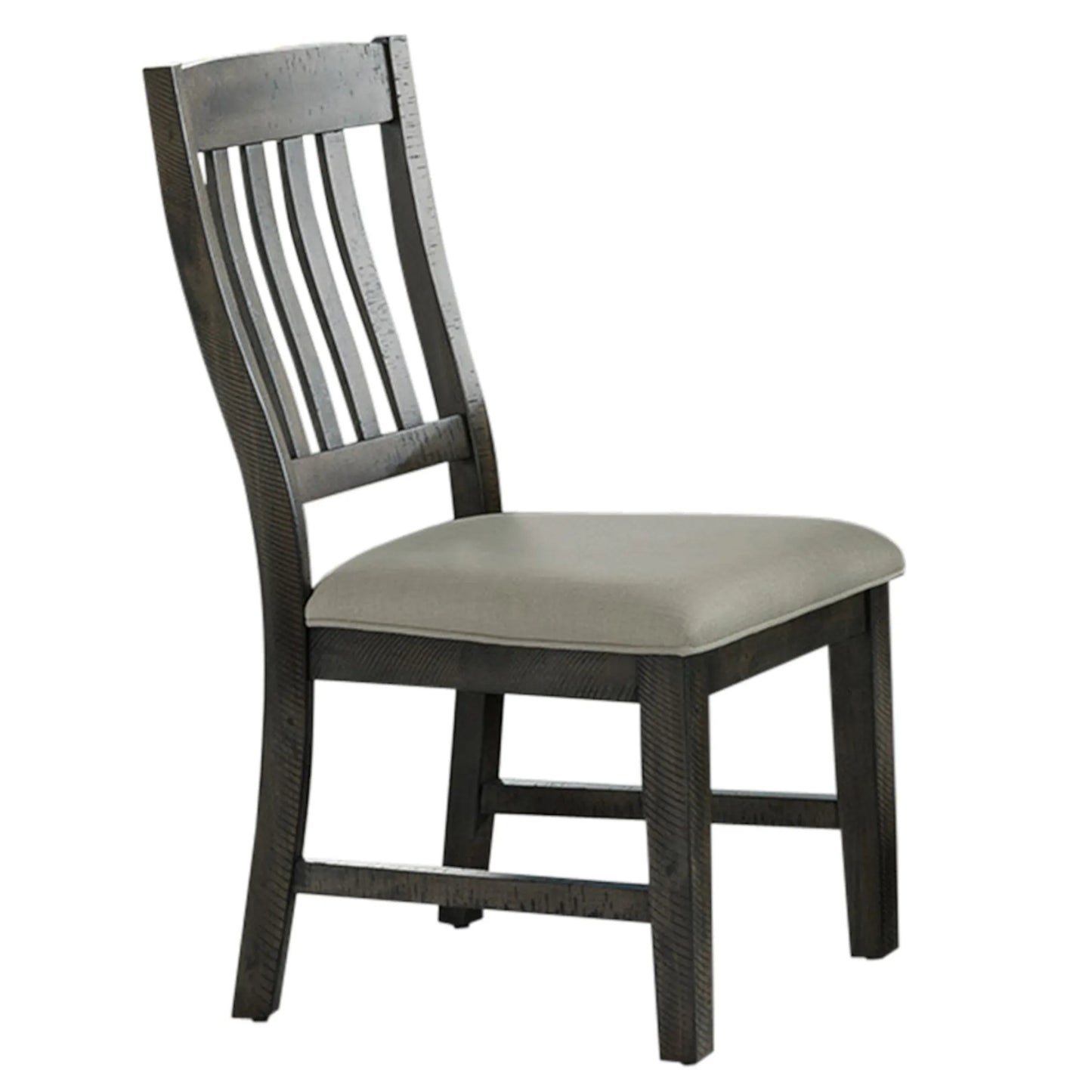 Trestle Slat Back Upholstered Dining Side Chair | Set of 2