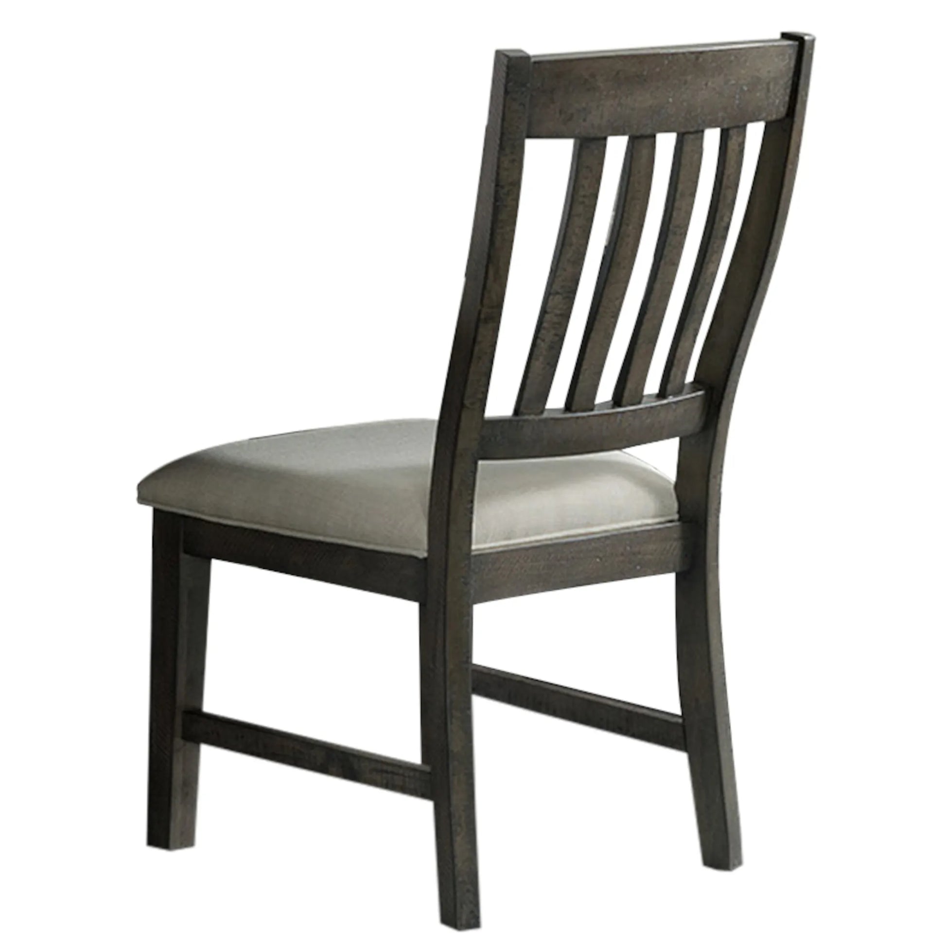 Trestle Slat Back Upholstered Dining Side Chair | Set of 2