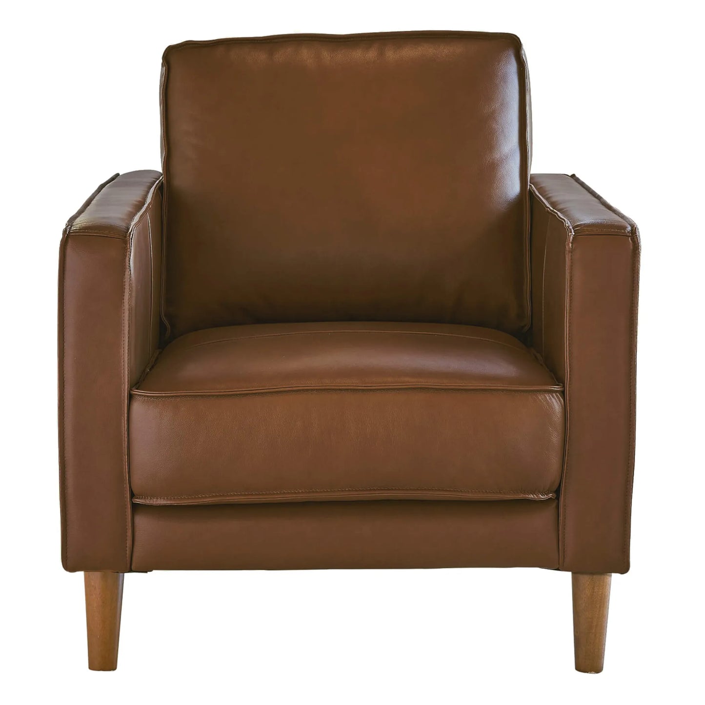 Sunset Trading Prelude Top Grain Leather Armchair front view