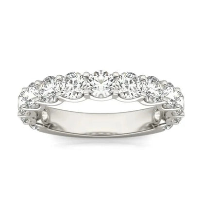 2 1/15 CTW Round Lab Grown Diamond Ring 14K White Gold (G-VS)