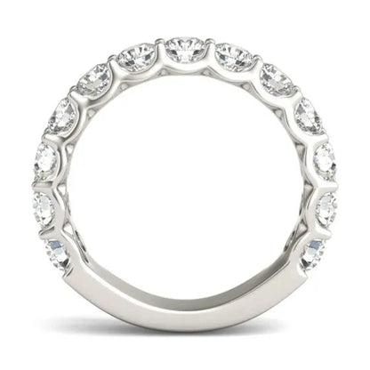 2 1/15 CTW Round Lab Grown Diamond Ring 14K White Gold (G-VS)