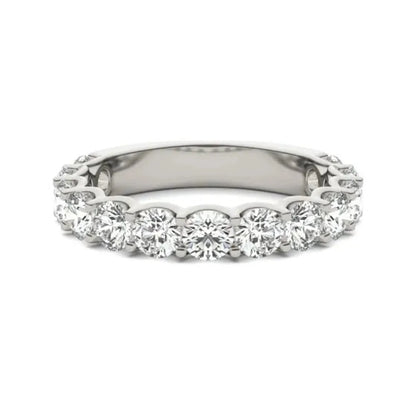 2 1/15 CTW Round Lab Grown Diamond Ring 14K White Gold (G-VS)