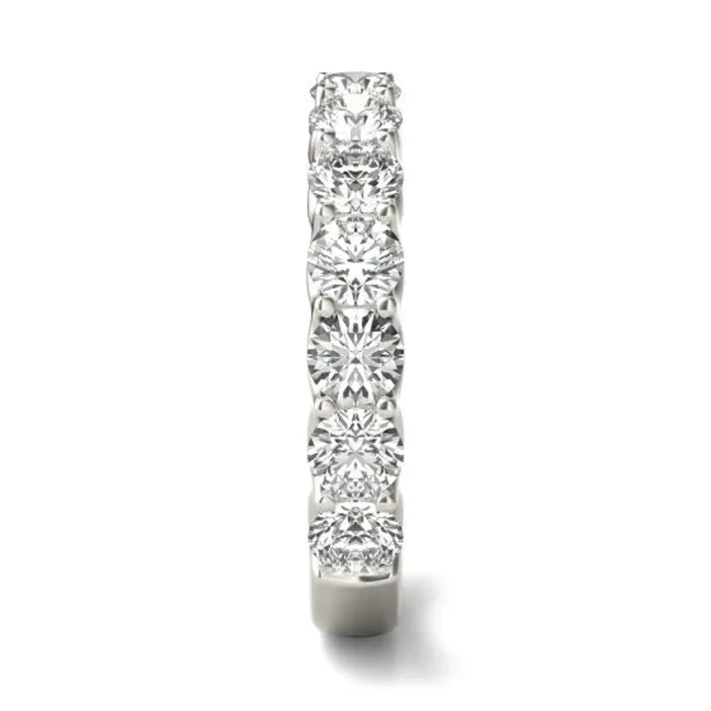 2 1/15 CTW Round Lab Grown Diamond Ring 14K White Gold (G-VS)