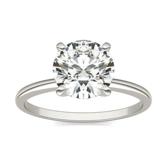 Diamond Solitaire Engagement Ring 2 CTW Round Lab Grown Diamond