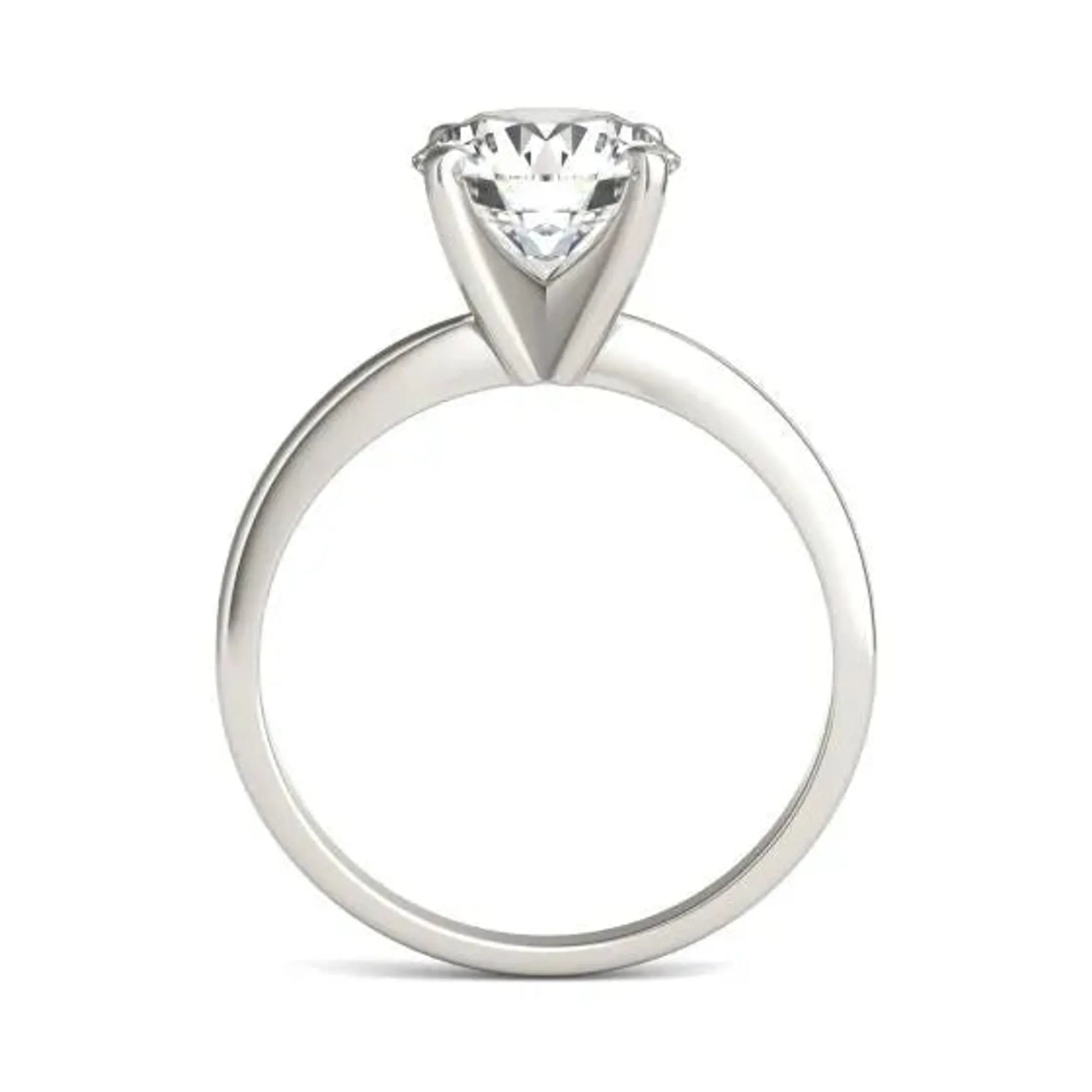 2 CTW Round Lab Grown Diamond Solitaire Engagement Ring - timeless beauty