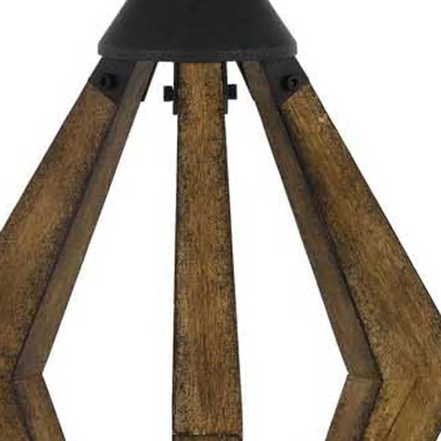 30" Black Metal Lantern Table Lamp with Gray Empire Shade - Nobiliving