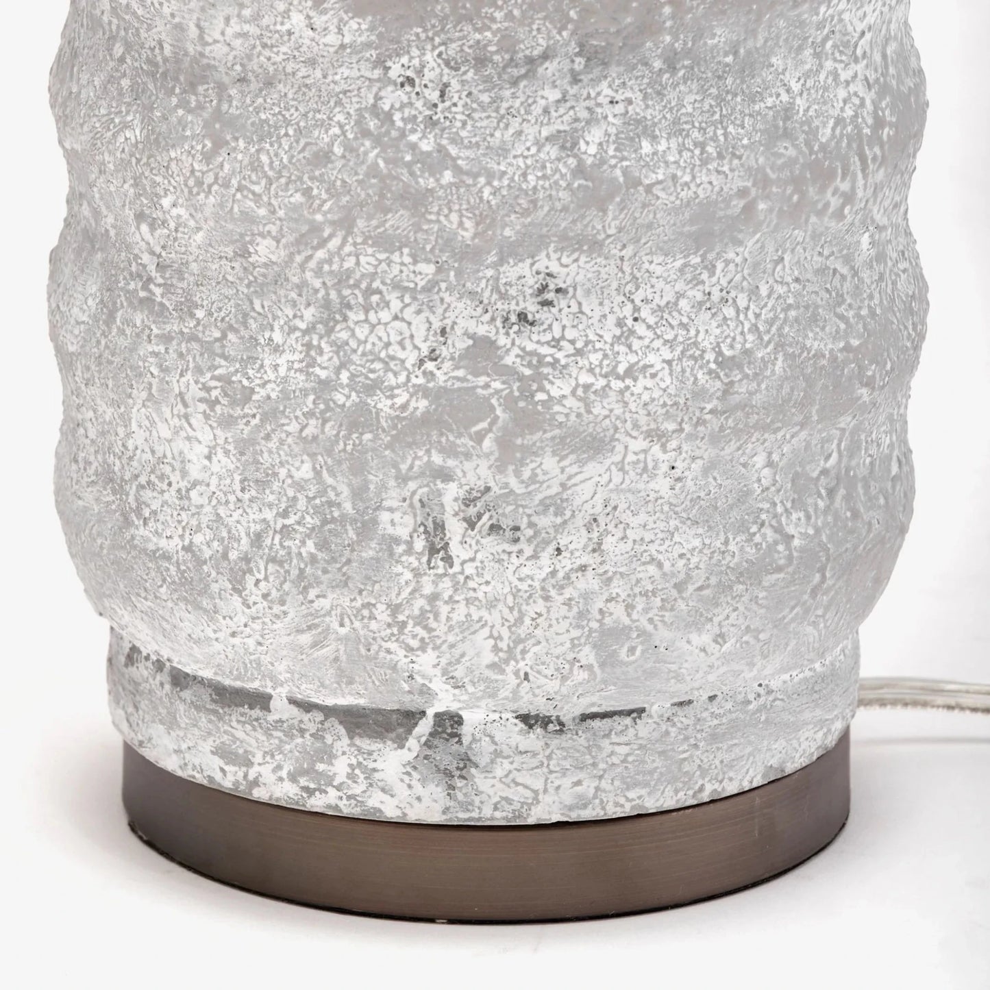 31" Gray Lamp Base LED With Beige Shade - Nobiliving