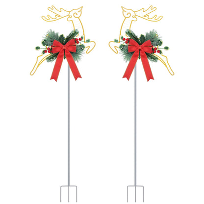 2Pcs Christmas Lighted Reindeer Decoration LED