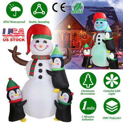 5.9 FT Christmas Inflatable Outdoor Decoration