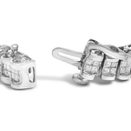 14K Gold 3.0 Cttw Princess Cut Quad Invisible Set Tennis Bracelet (H-I Color, SI1-SI2 Clarity)