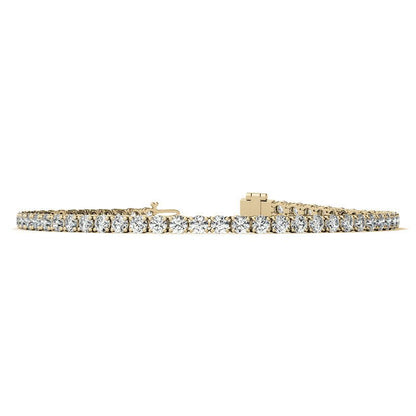 4.00 CTW AGI Certified Lab - Grown Diamond (G/VS) Tennis Bracelet in Choice of 14K Yellow or 14k White Gold - nobiliving.com