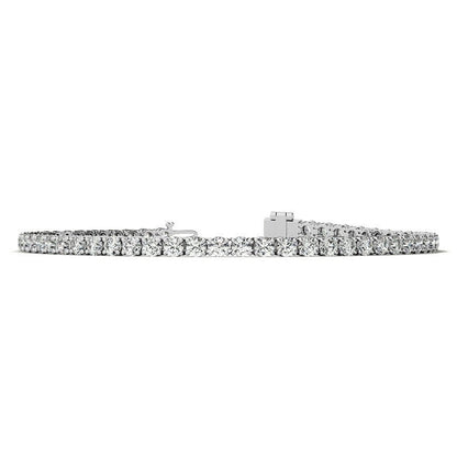 4.00 CTW AGI Certified Lab - Grown Diamond (G/VS) Tennis Bracelet in Choice of 14K Yellow or 14k White Gold - nobiliving.com