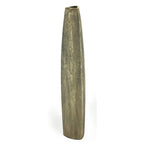 47" Gold Tapered Ceramic Floor Vase