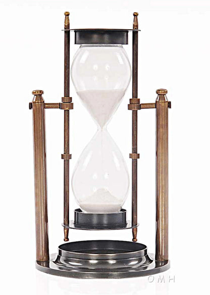 Brass Revolving Hourglass