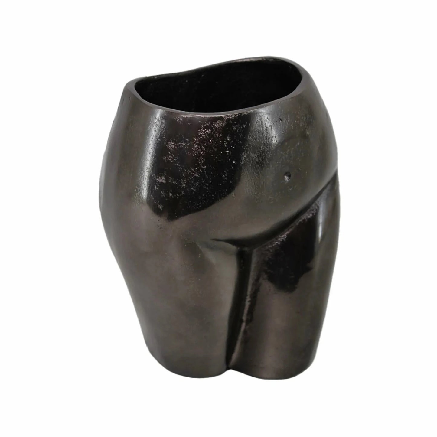 8" Antiqued Bronze Cast Aluminum Table Vase - Nobiliving