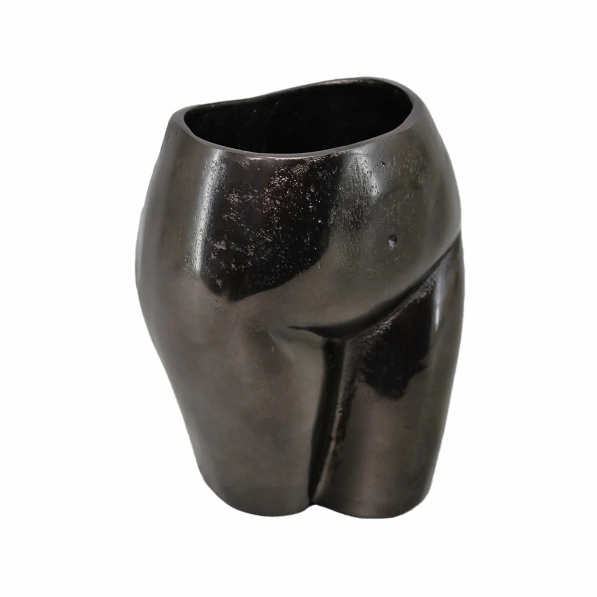 8" Antiqued Bronze Cast Aluminum Table Vase - Nobiliving
