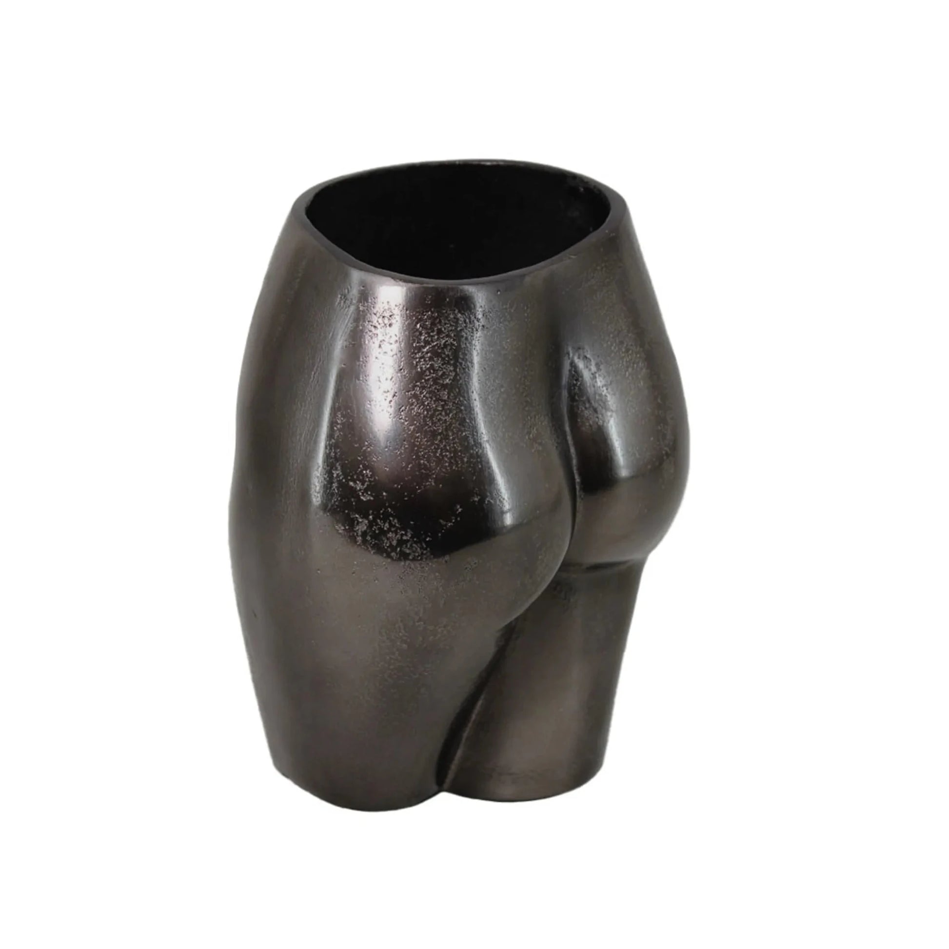 8" Antiqued Bronze Cast Aluminum Table Vase - Nobiliving