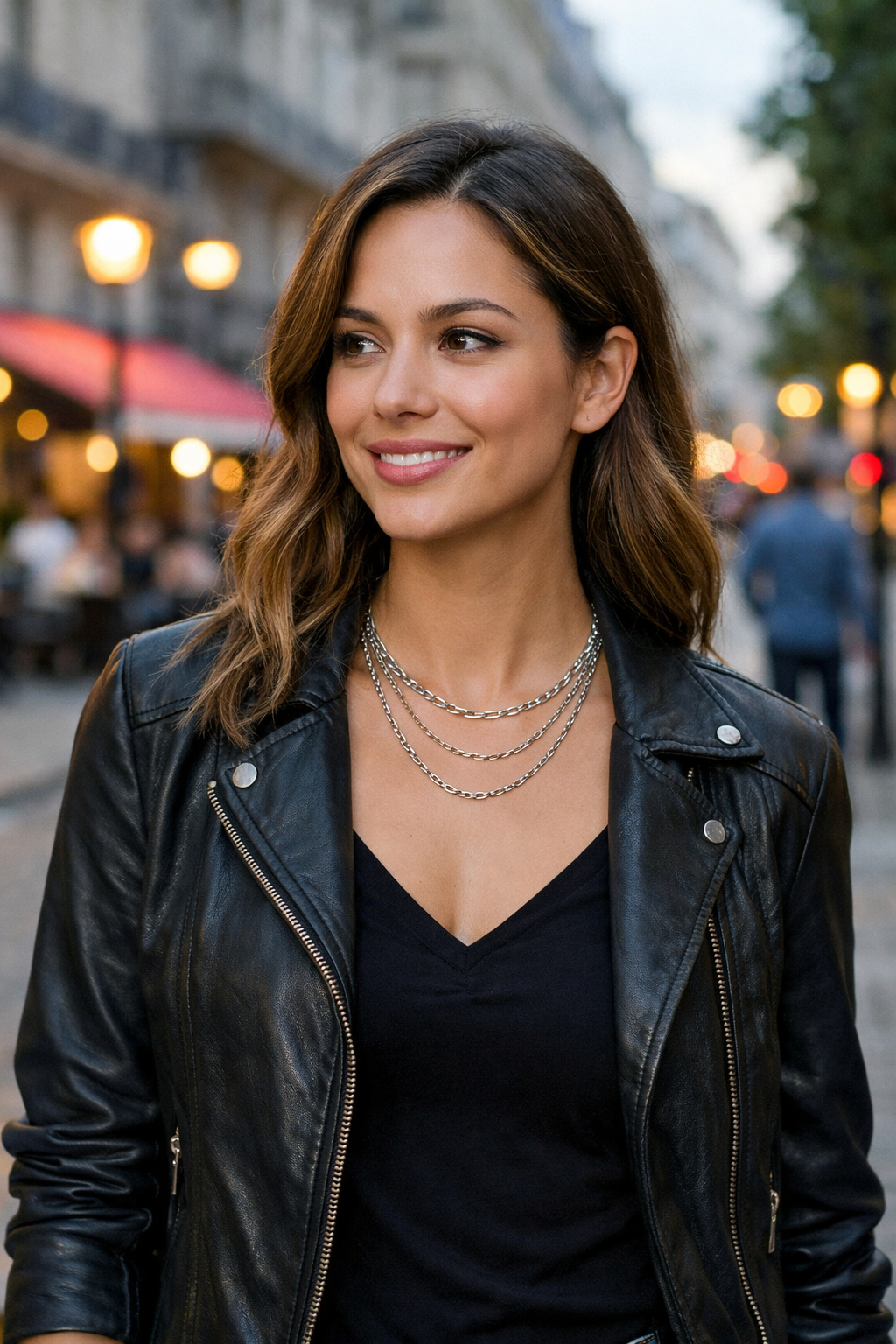 Triple Small Multi Link Chain Necklace