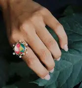 Pearl & Diamond Mosaic Ring - 14K Yellow Gold-Plated Sterling Silver