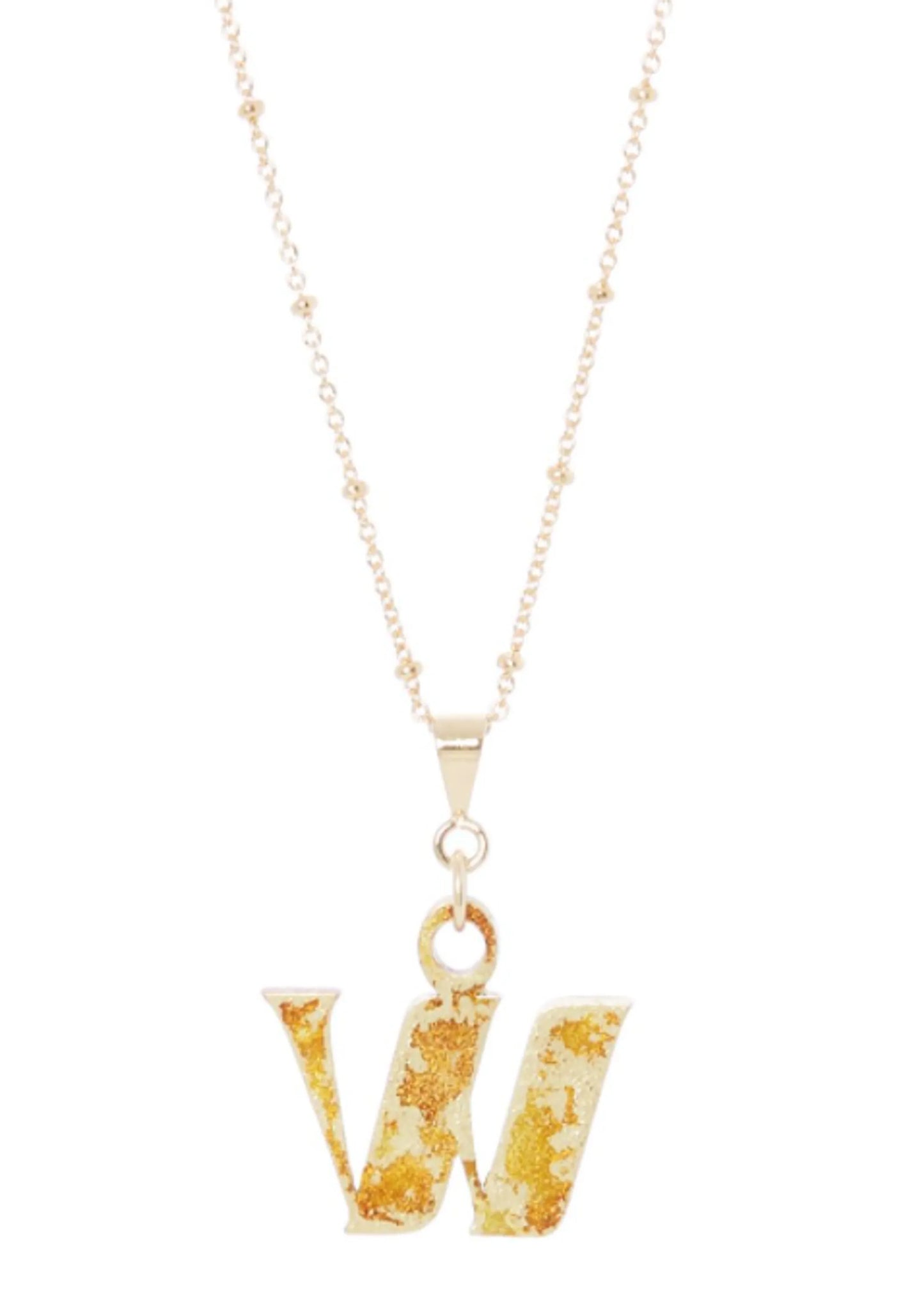 14K Gold Plated Letter Charm Necklace