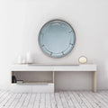 Augusta Circular Mirror - Silver Finish