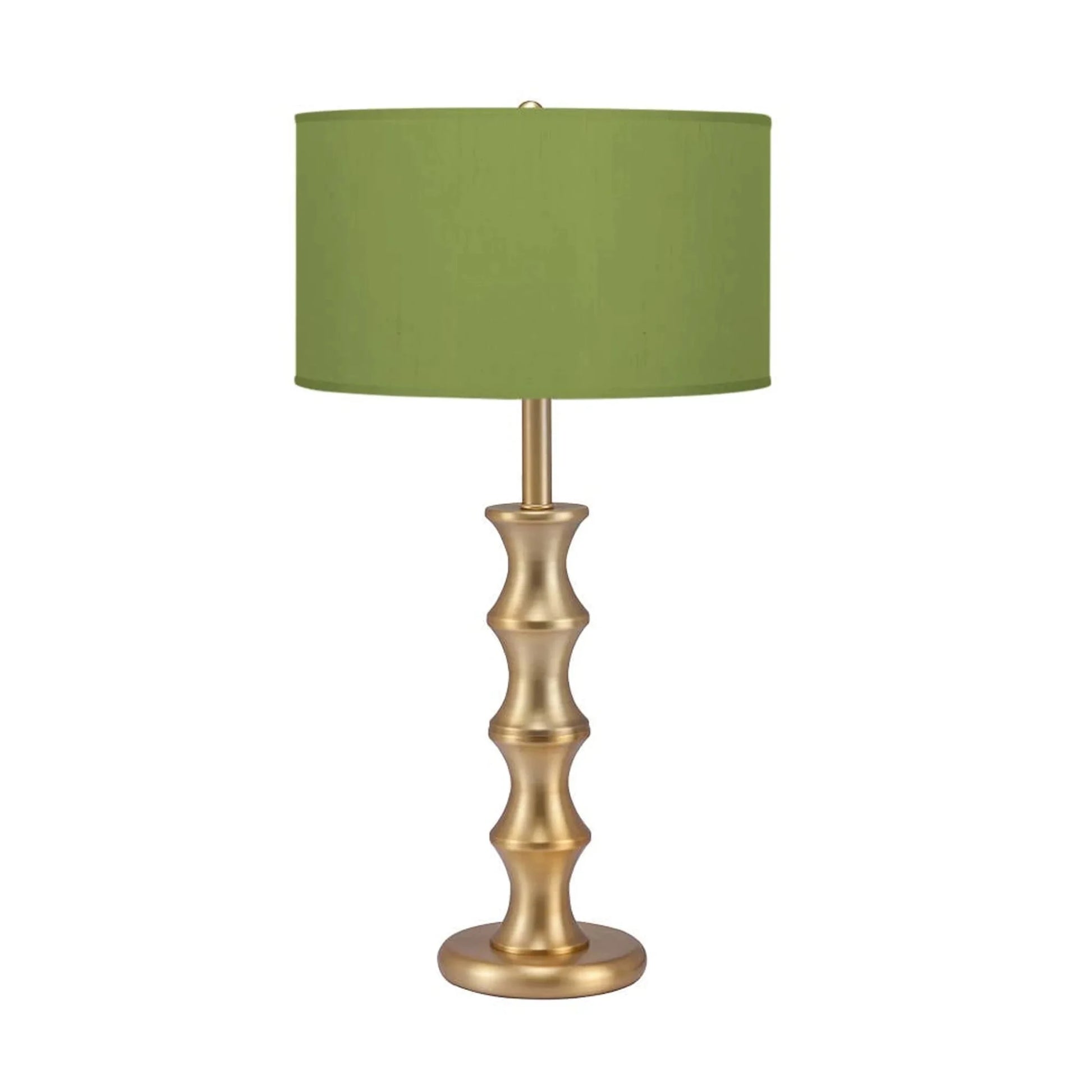 Bamboo Table Lamp - Brushed Brass Finish Base