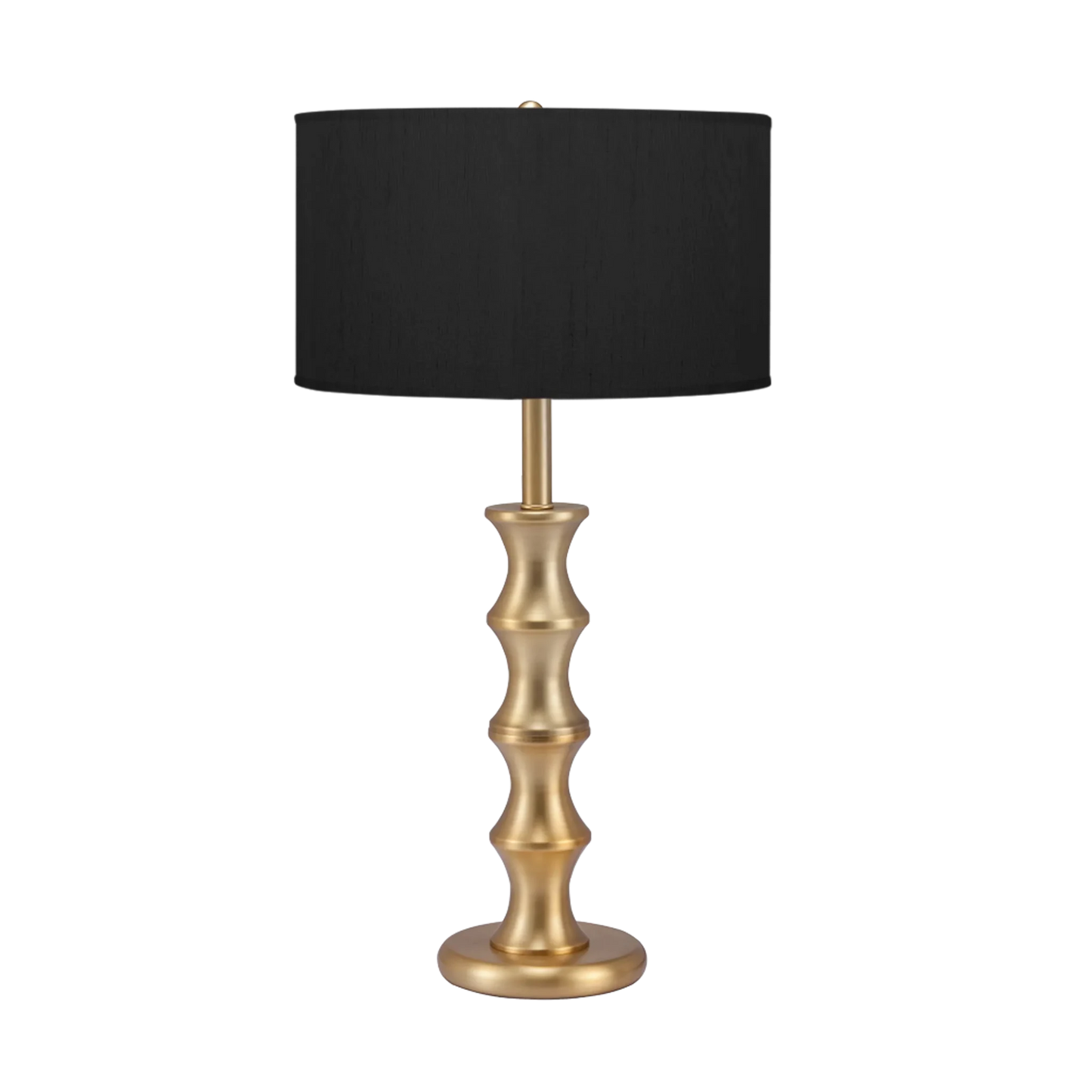 Bamboo Table Lamp - Brushed Brass Finish Base