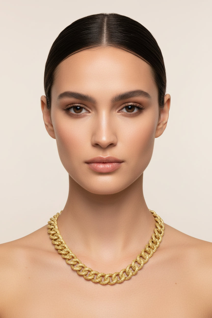 Collette Z Gold Overlay Thick Chain Necklace