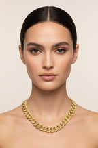 Collette Z Gold Overlay Thick Chain Necklace
