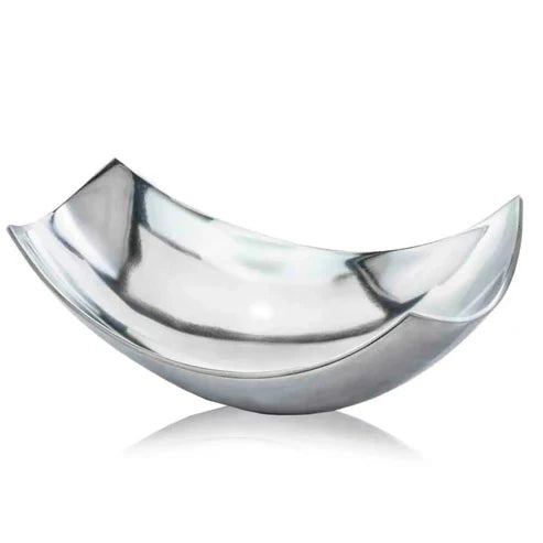 Cucha Large Scoop Bowl in Silver