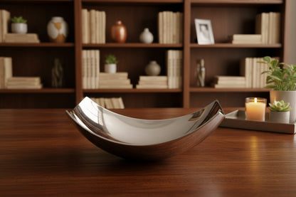Cucha Large Scoop Bowl/Silver - Nobiliving