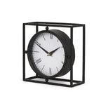 Distressed Metal Table Clock - Nobiliving